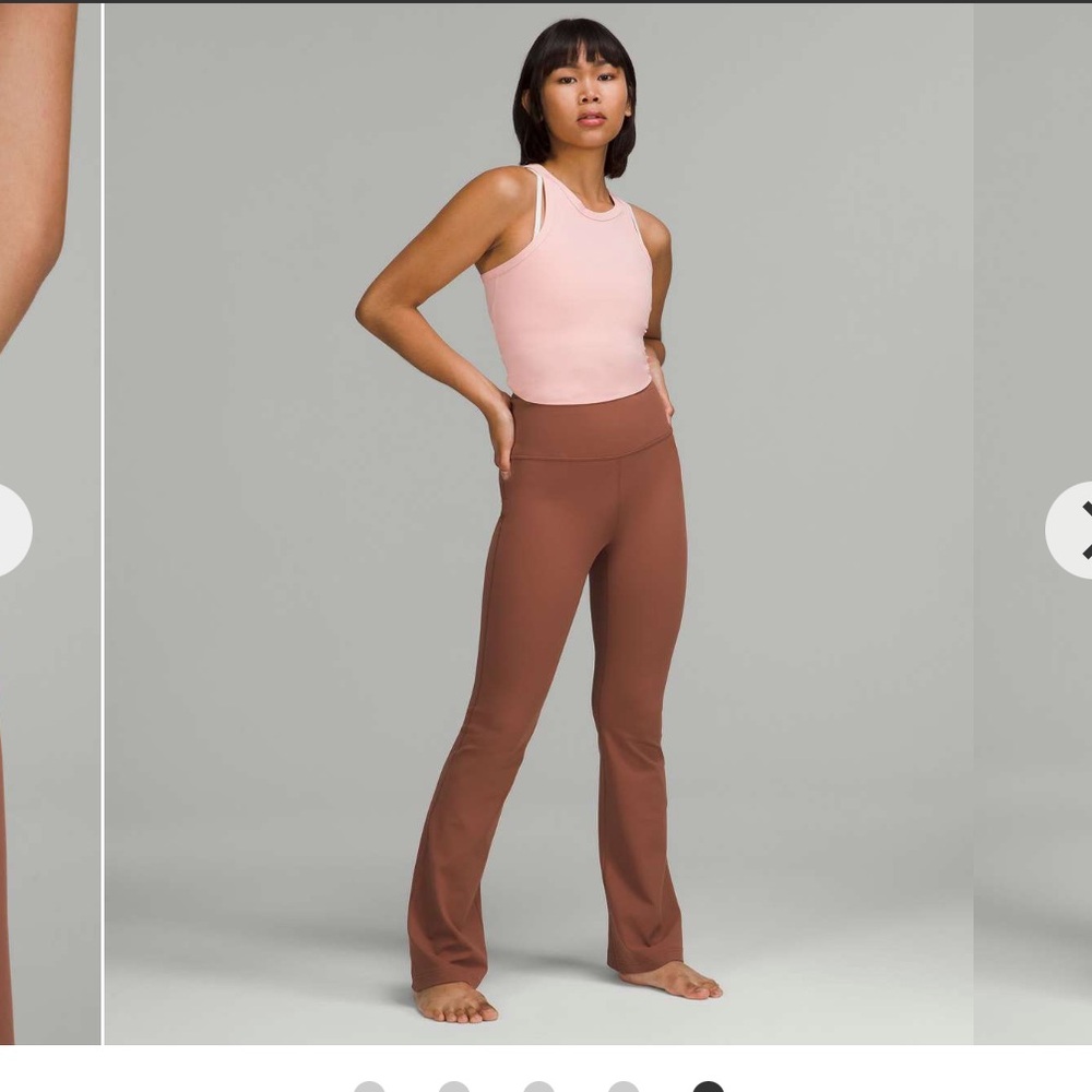 Lululemon Groove Super-High-Rise Flared Pant Nulu Ancient Copper Color